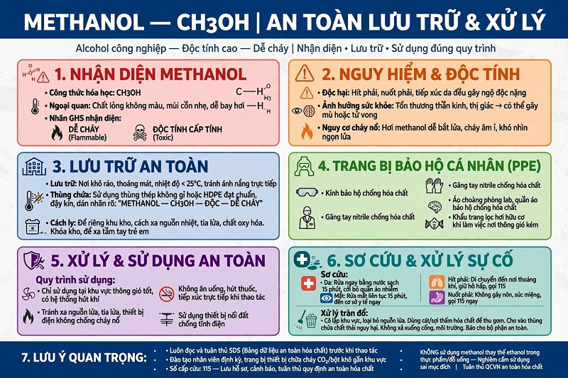 Methanol có độc hại không? Dấu hiệu ngộ độc Methanol cần biết