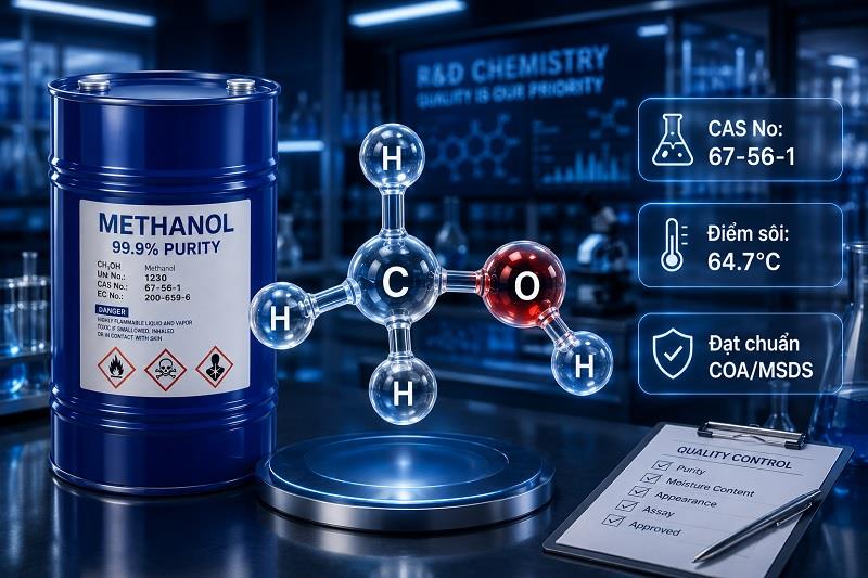 Methanol Là Gì? Cẩm Nang Toàn Tập Về Dung Môi, Ứng Dụng & Cảnh Báo An Toàn