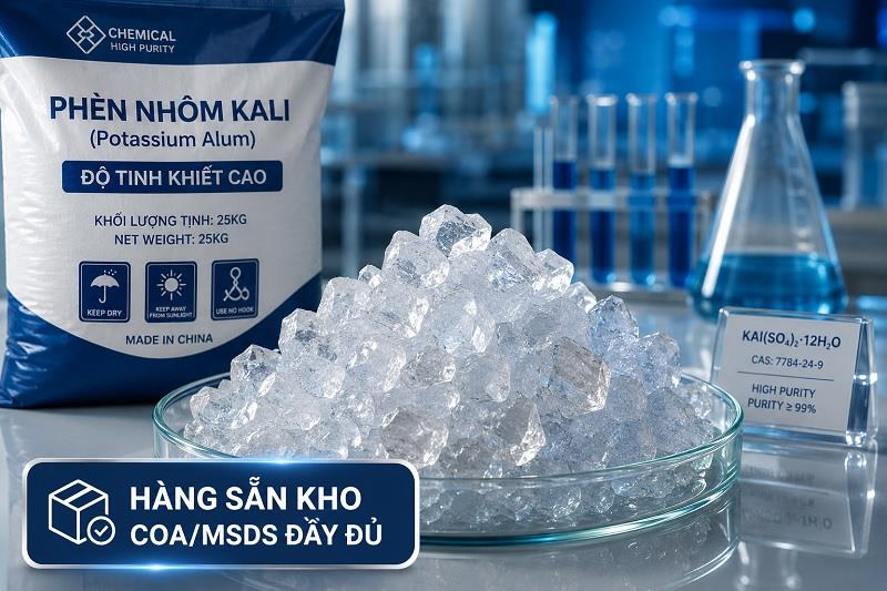 Phèn nhôm là gì? Công thức, Ứng dụng & Bảng giá mới nhất