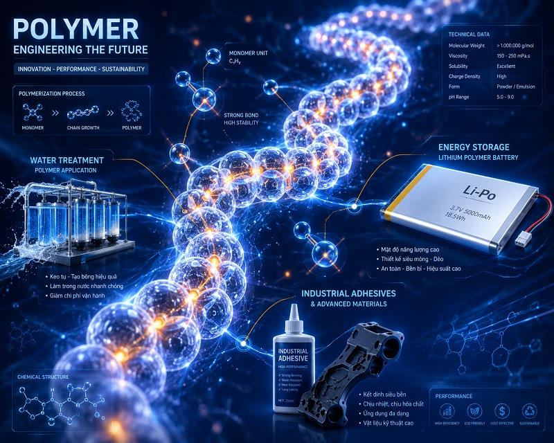 Polymer Là Gì? Cẩm Nang Toàn Tập Về Phân Loại, Tính Chất & Ứng Dụng Công Nghiệp