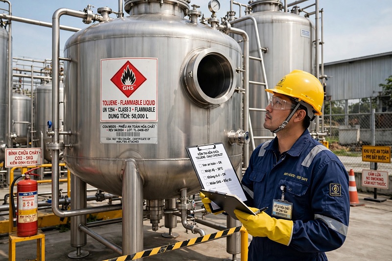  [Giải Đáp] Toluene Công Nghiệp Dùng Để Làm Gì Trong Xăng Dầu?