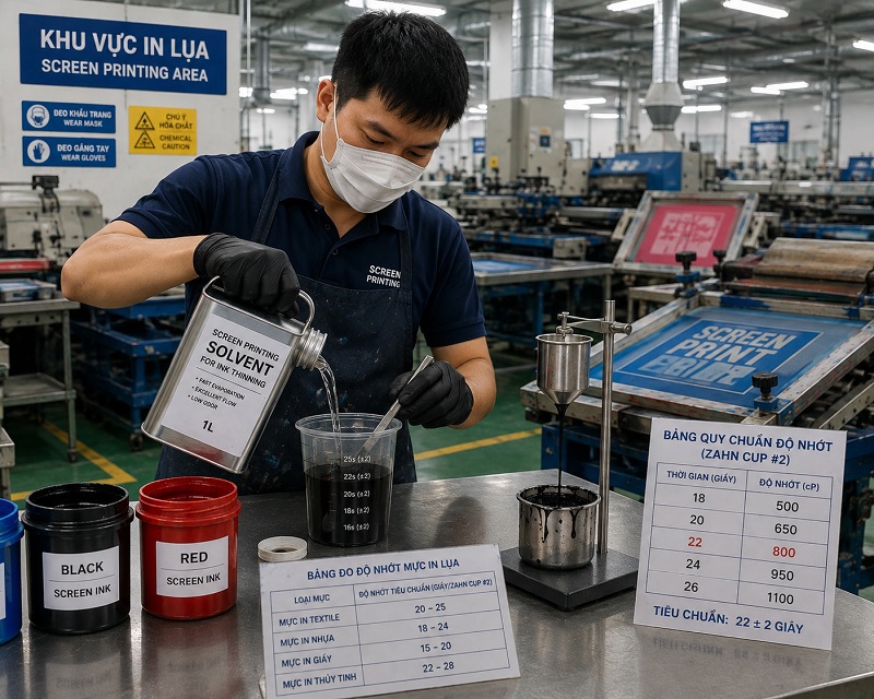 Mua dung môi pha mực in lụa trên vải ở đâu giá sỉ 2026?